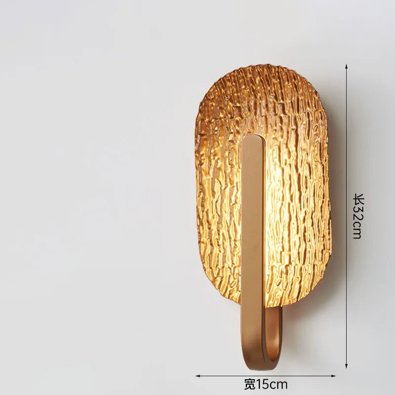 Bedside Wall lamp Leaf lamps bedroom, living room, background wall, corridor Atmosphere Wall light