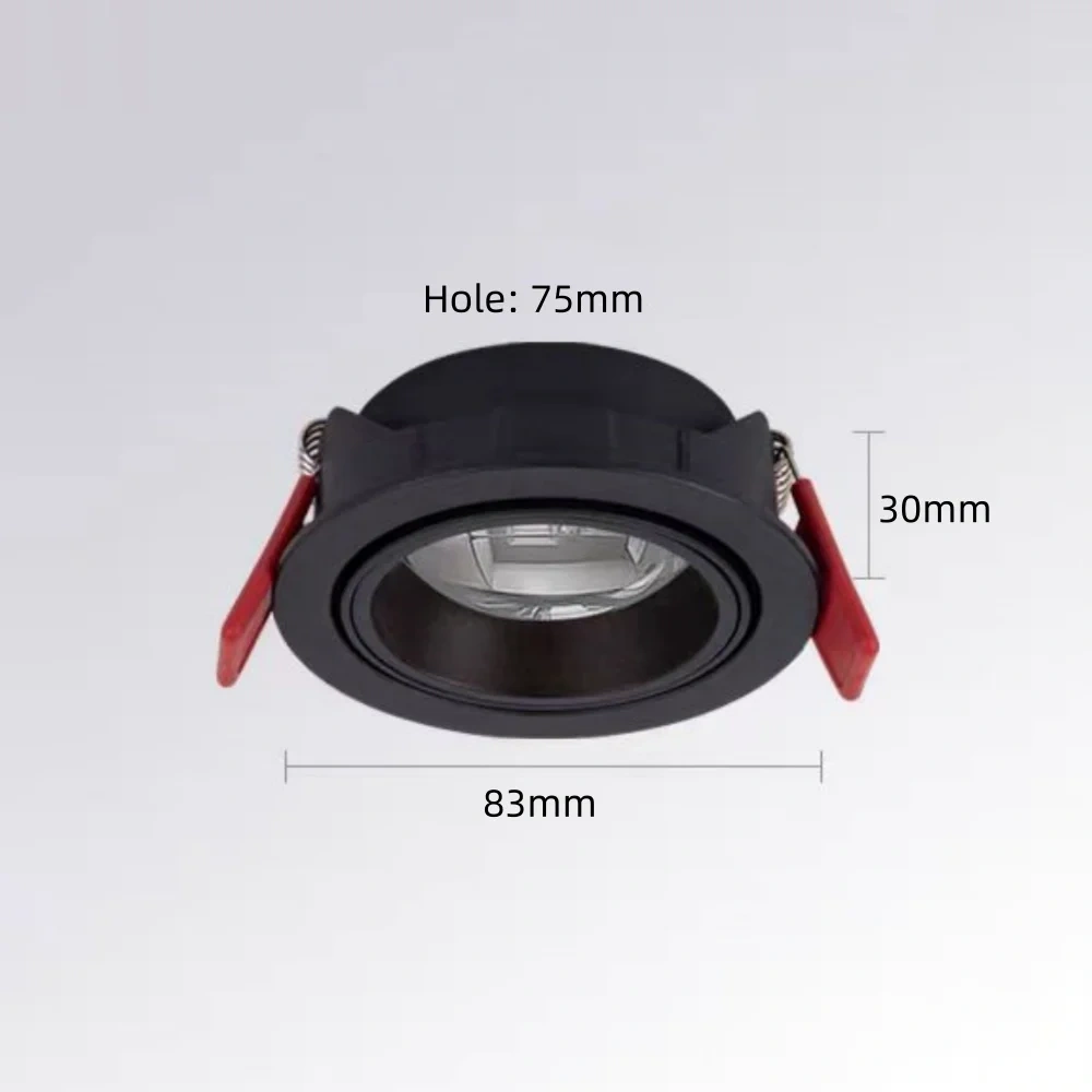 Dimming LED spotlight embedded ceiling light anti glare AC90V-265V room decoration light living room home lighting