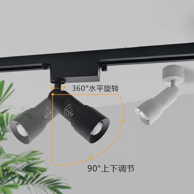 LED Ceiling Lamp Spot  Zoom 15-60 Degrees COB Downlights Track Light 7W 15W Lights AC220V Led Lights For Room Hotel Bedchamber