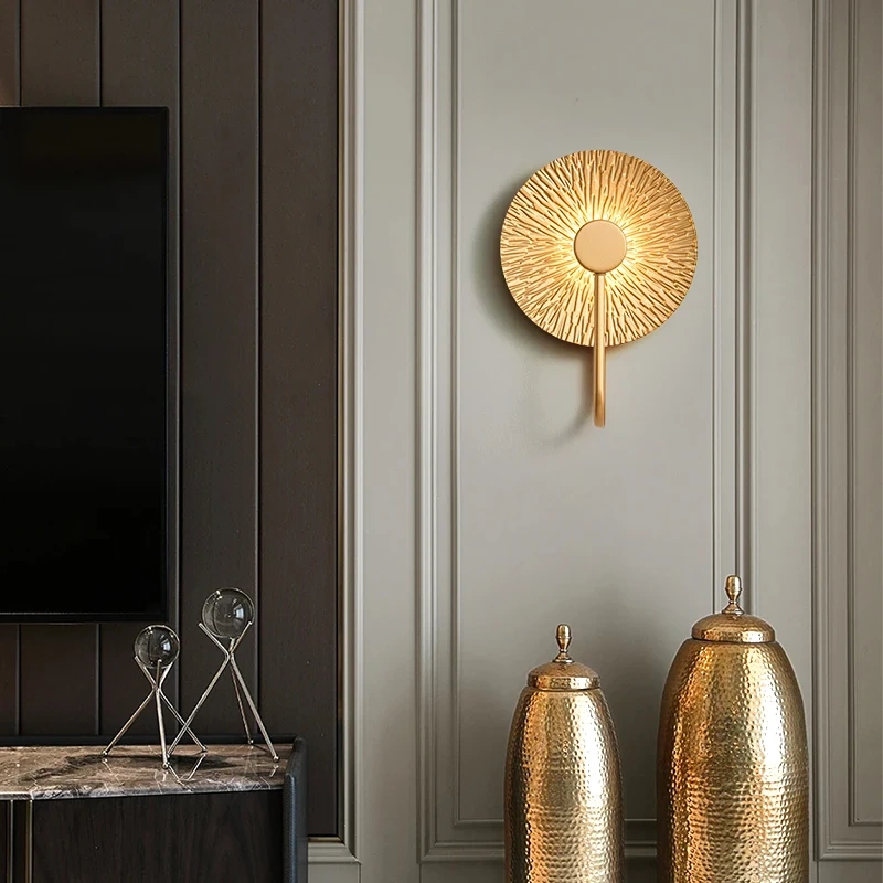 Bedside Wall lamp Leaf lamps bedroom, living room, background wall, corridor Atmosphere Wall light