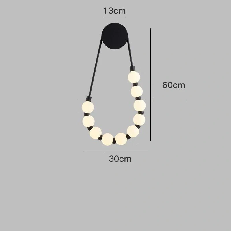 Creative Wall lamp Necklace lamp Background decoration lamp Modern Simple Bedroom Bedhead  Wall lamp living room