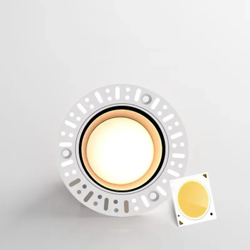 Dimmable Anti-Glare LED Downlights Recessed 7W 10 12 15 18 20 Ceiling Spot Lights Aluminum Borderless Lamp Indoor Lighting