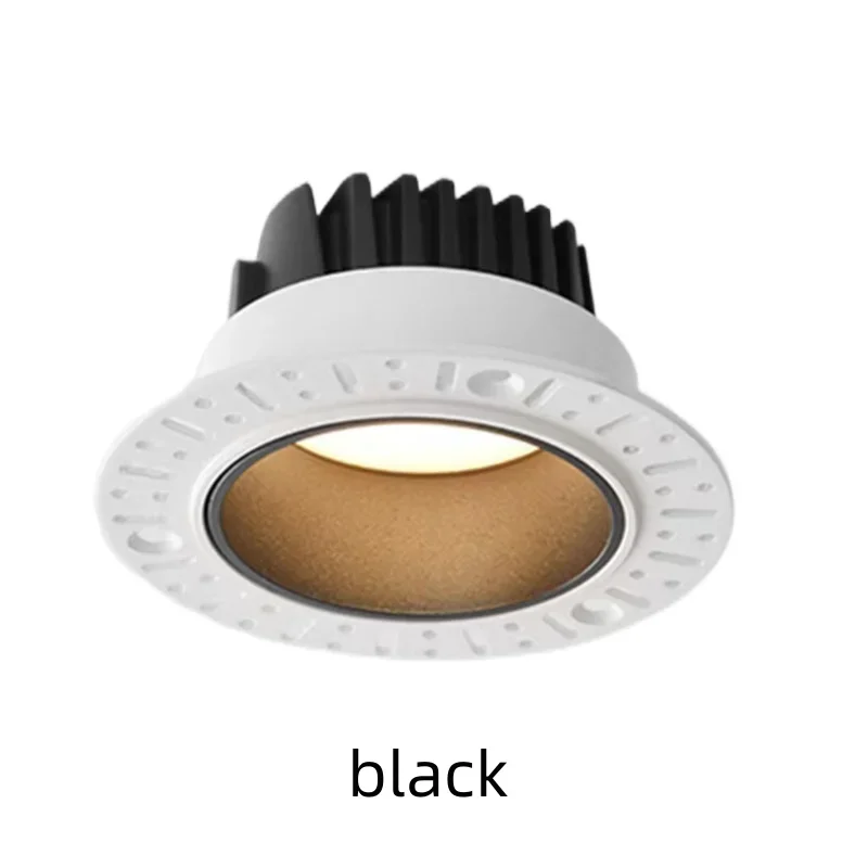 Dimmable Anti-Glare LED Downlights Recessed 7W 10 12 15 18 20 Ceiling Spot Lights Aluminum Borderless Lamp Indoor Lighting