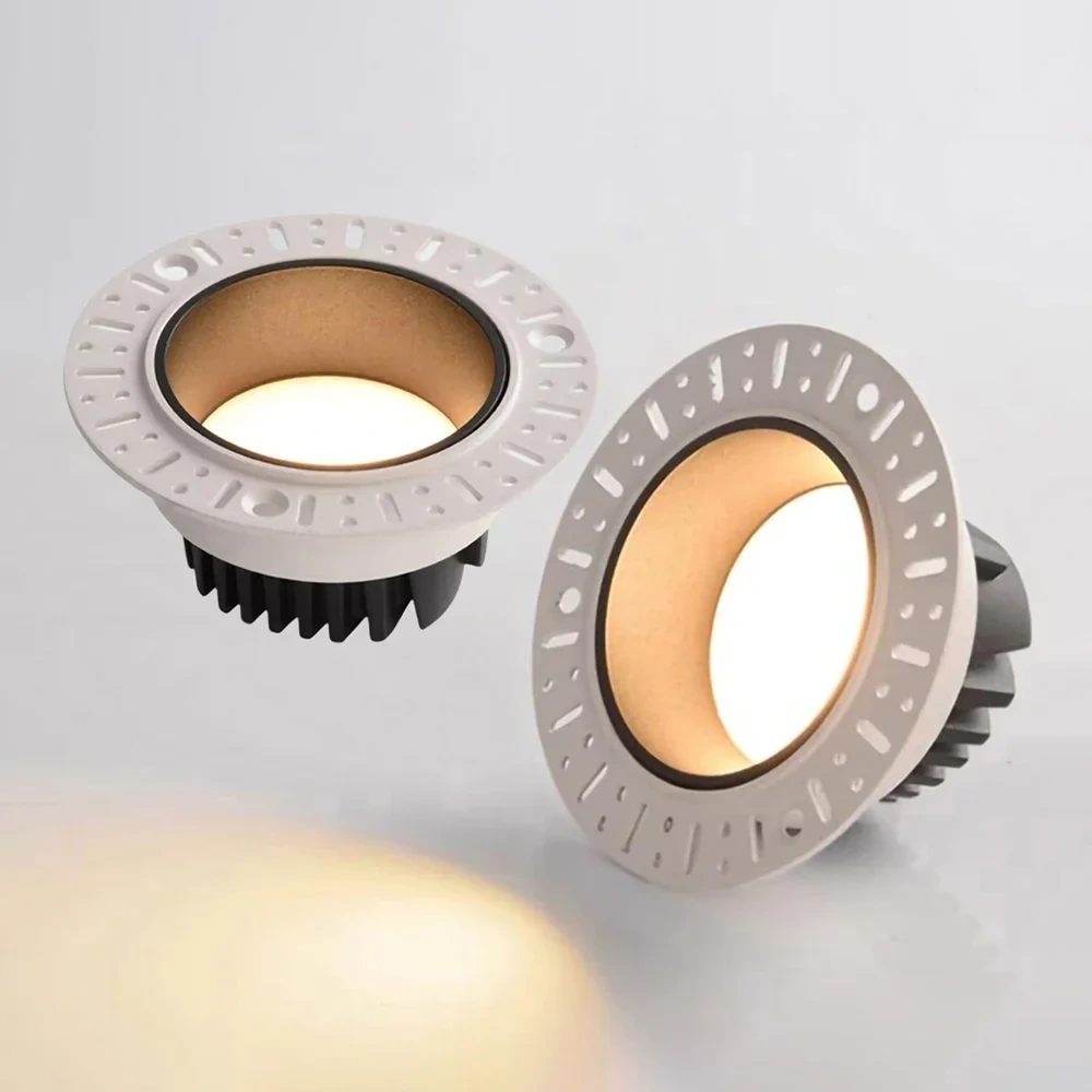 Dimmable Anti-Glare LED Downlights Recessed 7W 10 12 15 18 20 Ceiling Spot Lights Aluminum Borderless Lamp Indoor Lighting