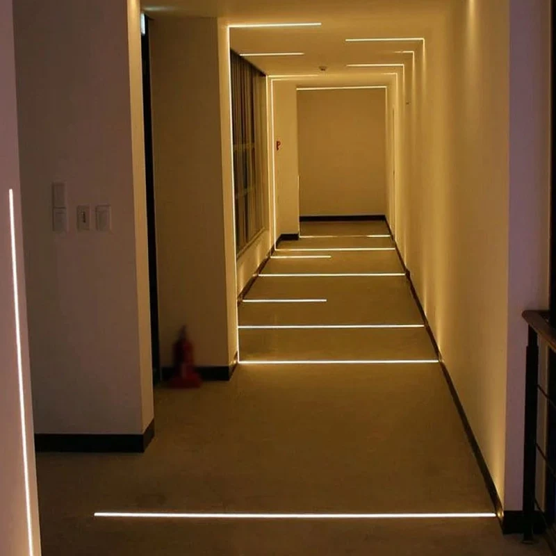 Led Aluminum Profile Recessed In The Floor Led Profile Aluminum Fixture Channel For Led Strip Lighting