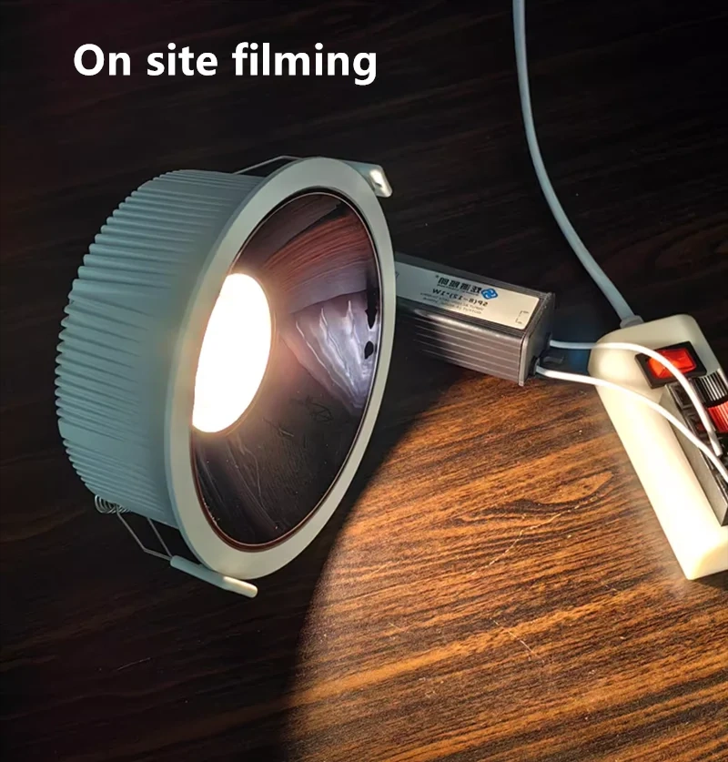 CRI 97 Anti Glare Recessed Dimmable LED Downlights 7W9W12W15W18W20W24W COB Ceiling Lamp Spot Lights AC110-230V +Led Drive