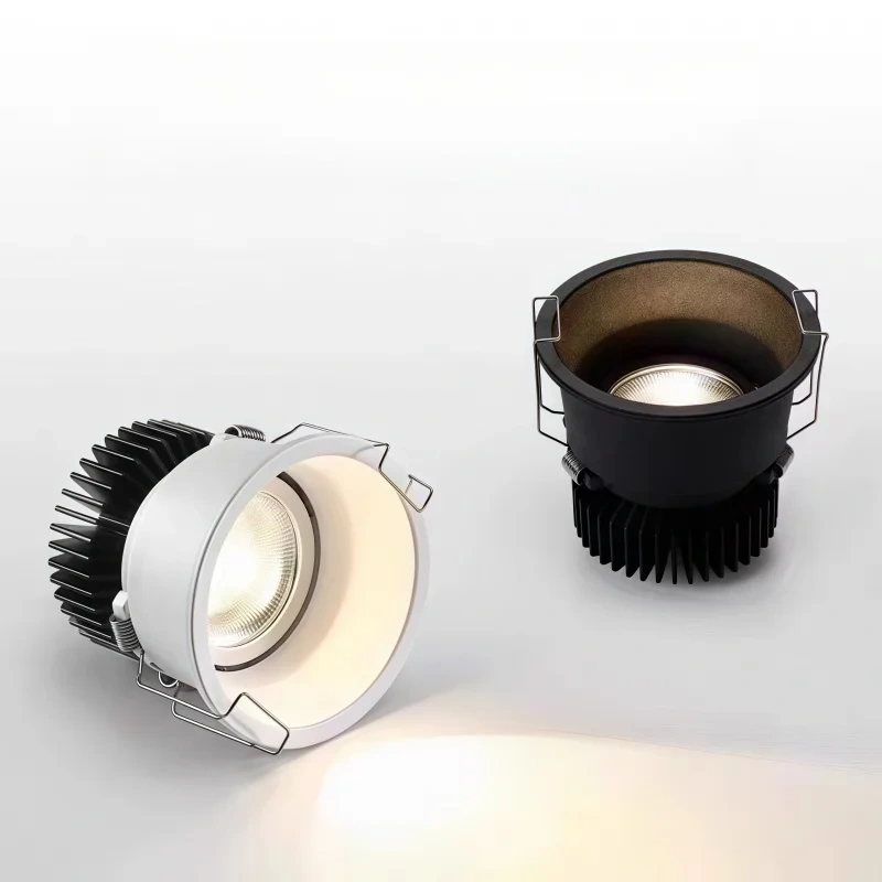 Narrow Border Adjustable Dimmable Embedded LED Spotlight AC110-220V Anti Glare 5W7W12W15W20W30W Ceiling Downlight Home commercia