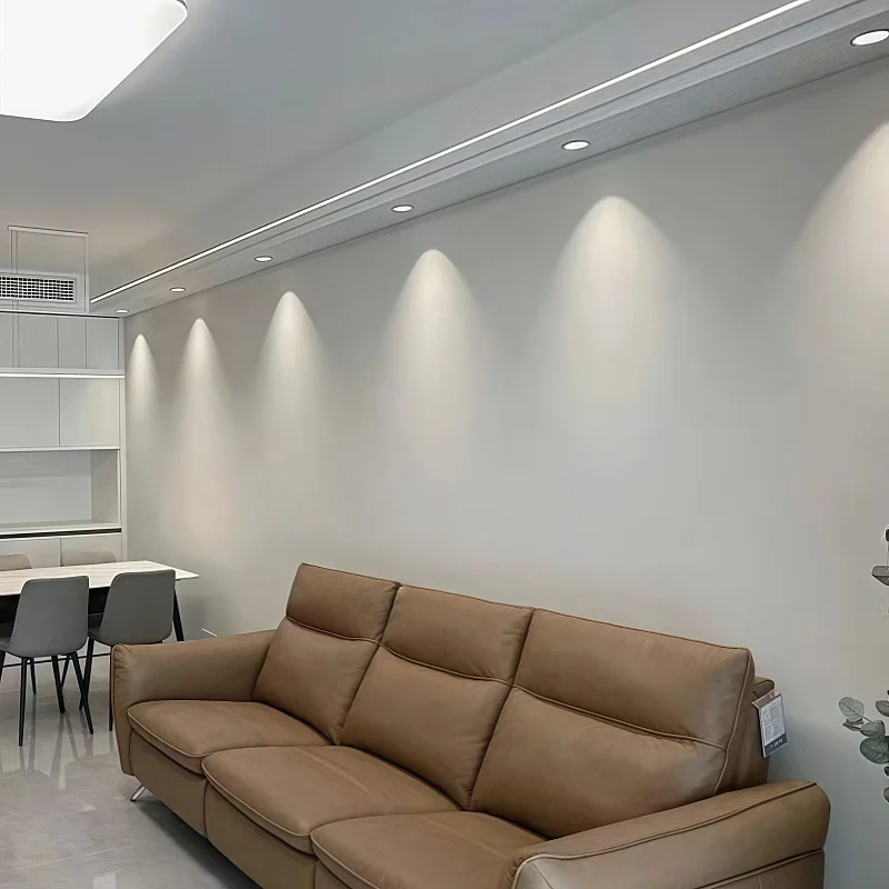 Narrow Border Adjustable Dimmable Embedded LED Spotlight AC110-220V Anti Glare 5W7W12W15W20W30W Ceiling Downlight Home commercia