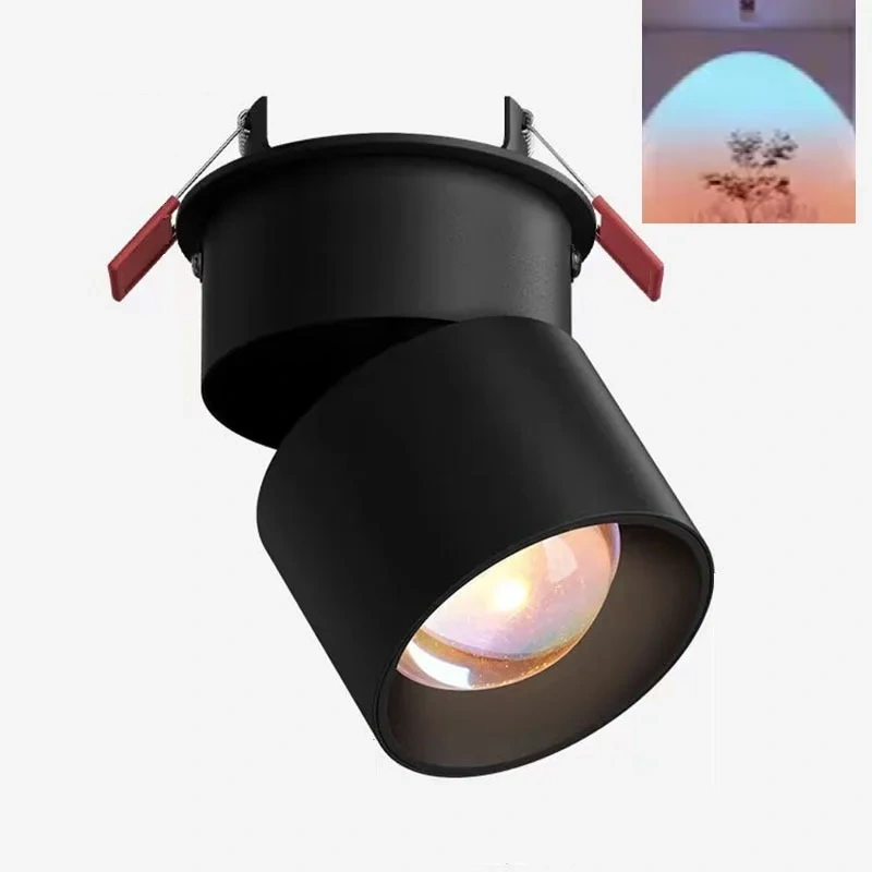 Sunset Spotlight Wall Washer Foldable 350°Rotating Living Room Entrance 220V Shapes of hills Sunset Lighting Ambience Lamps