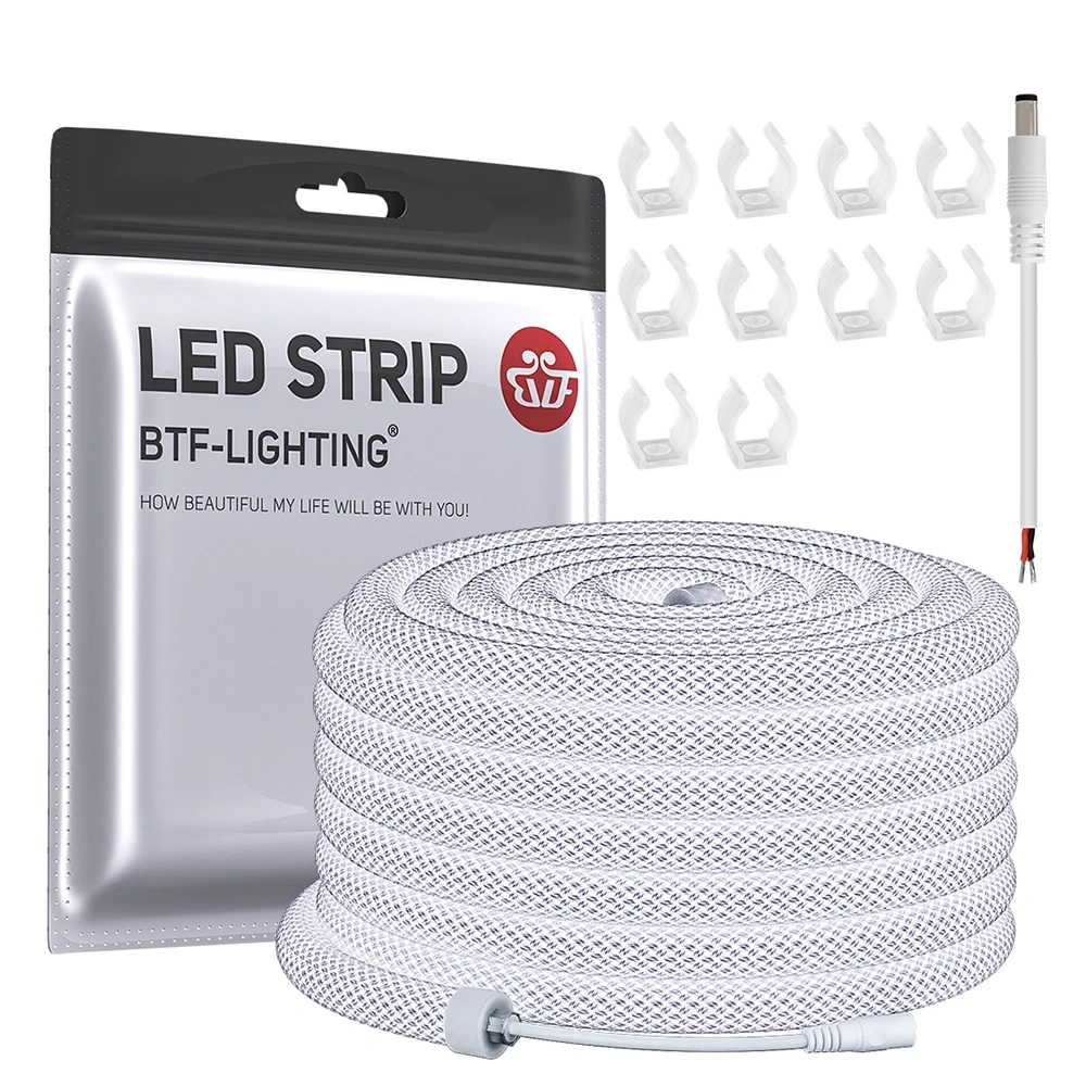 5M 360 Degree Round Reticulate Neon Tube Dim LED Strip Light DC24V Cool Nature Warm White High Density Flexible 240 Leds/m IP67