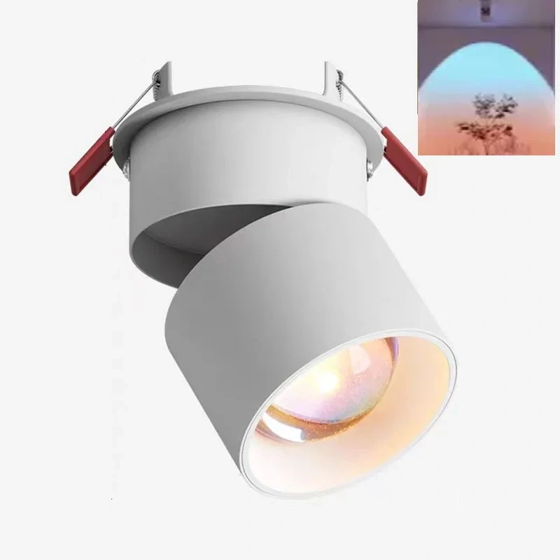 Sunset Spotlight Wall Washer Foldable 350°Rotating Living Room Entrance 220V Shapes of hills Sunset Lighting Ambience Lamps