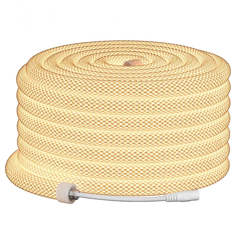 5M 360 Degree Round Reticulate Neon Tube Dim LED Strip Light DC24V Cool ...