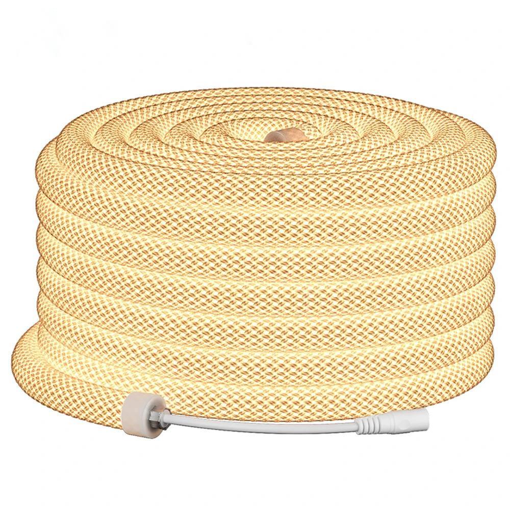 5M 360 Degree Round Reticulate Neon Tube Dim LED Strip Light DC24V Cool Nature Warm White High Density Flexible 240 Leds/m IP67