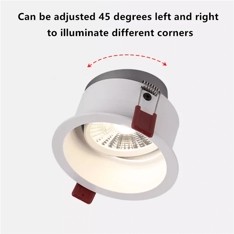 CRI 96 Recessed LED Downlight OSRAM Chip Anti Glare 7W9W12W15W18W20W24W Dimmable COB Ceiling Lamp Spot Lights AC90-260V For Home