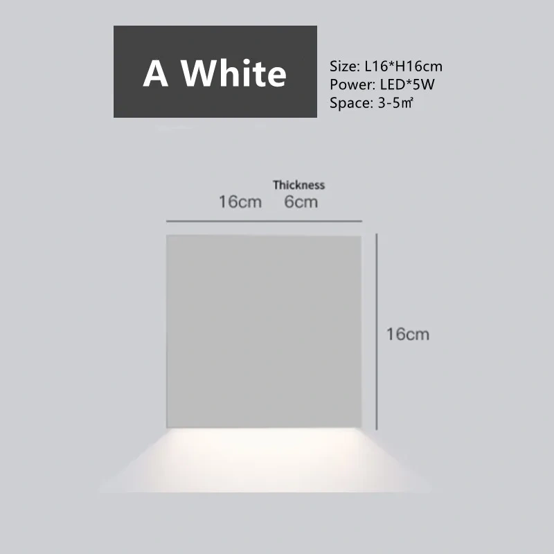 White decorative wall lamp for bedroom wall lighting
