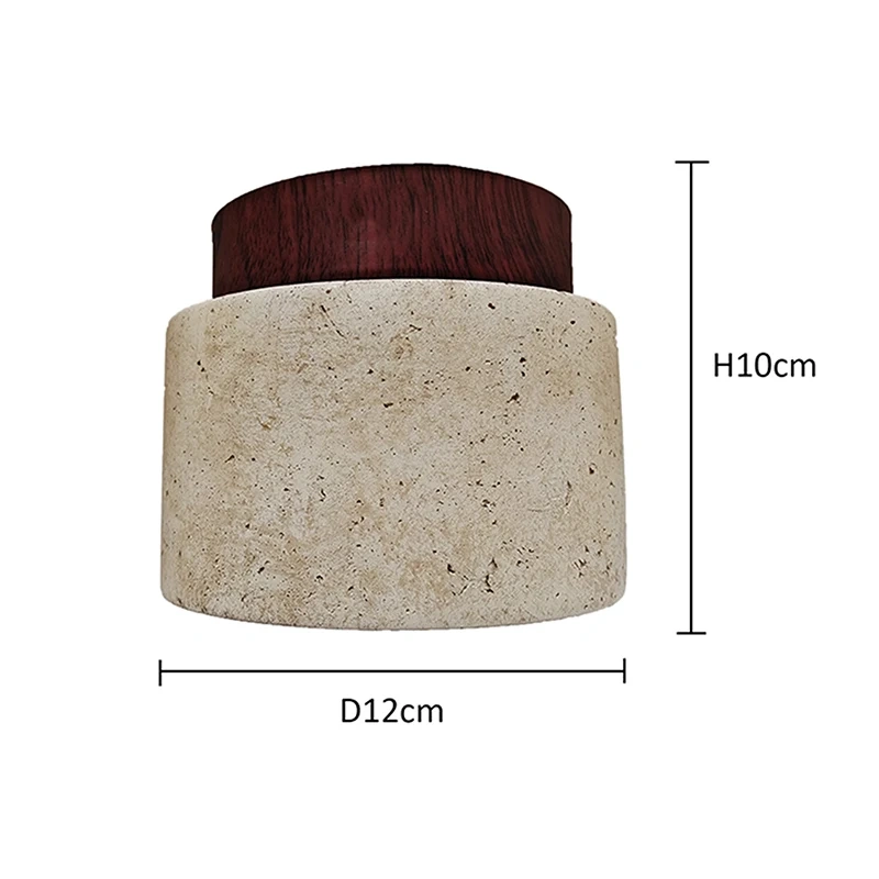 Hot selling Wabi Sabi Yellow Marble Hotel Lobby Corridor Ceiling Light Creative  Restaurant Room Balcony Decorative LED Lamps