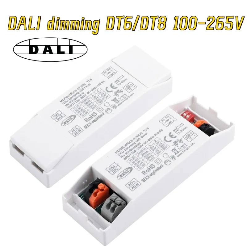 LED telescopic adjustable spotlights DALI dimming 12W DT6/DT8 Recessed 360° rotation AC100-265V  For store supermarket lighting