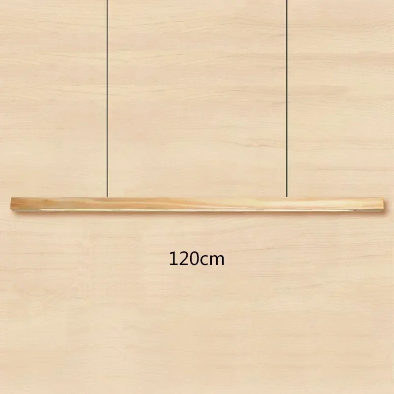 Nordic walnut solid wood pendant light LED for dining tables, study rooms, bar counters, office desks, indoor home lighting