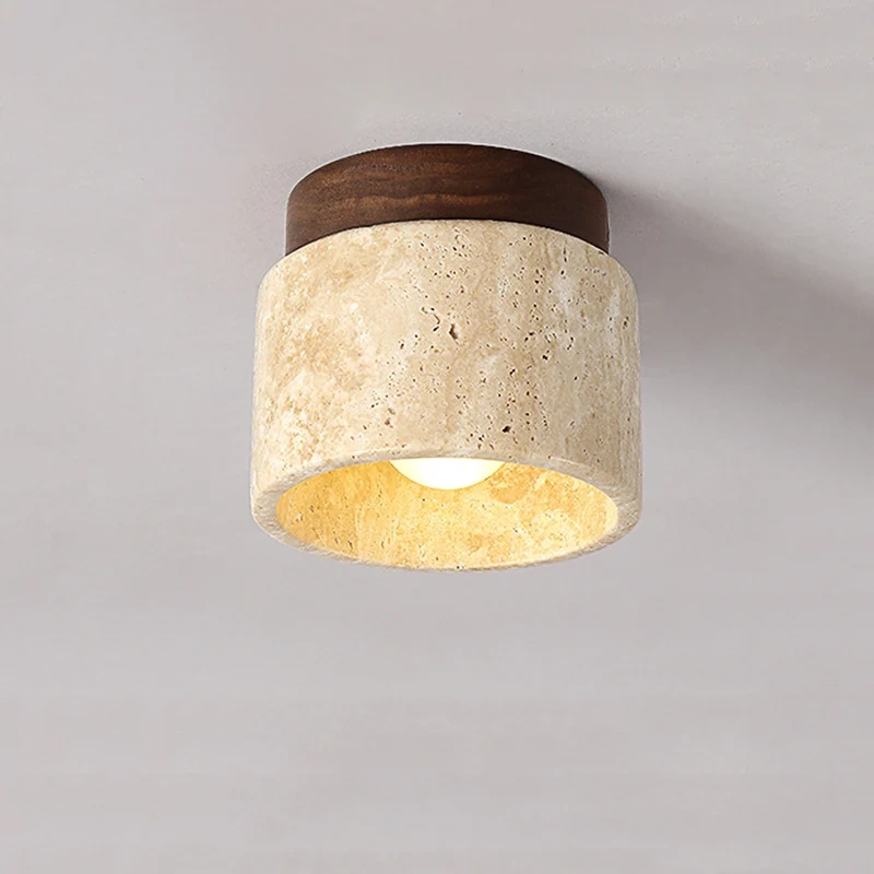 Wabi Sabi Yellow Marble Hotel Lobby Corridor Ceiling Light
