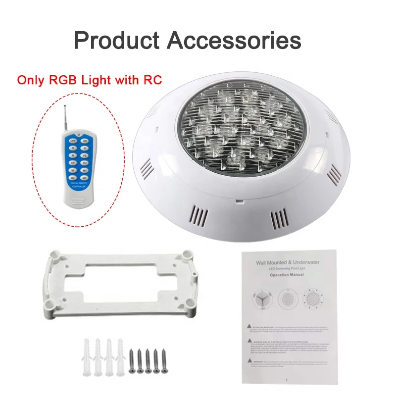 18/24/36/45W Swimming Pool Light with Remote Controller RGB Multi Color Outdoor LED Underwater AC12V IP68 Waterproof Lamp