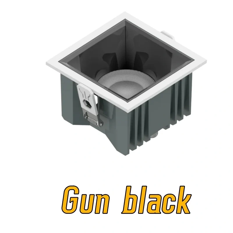 Recessed square Anti-glare COB spotlights IP65 waterproof 40W LED Downlights AC85-265V Suitable for bathroom, kitchen, balcony