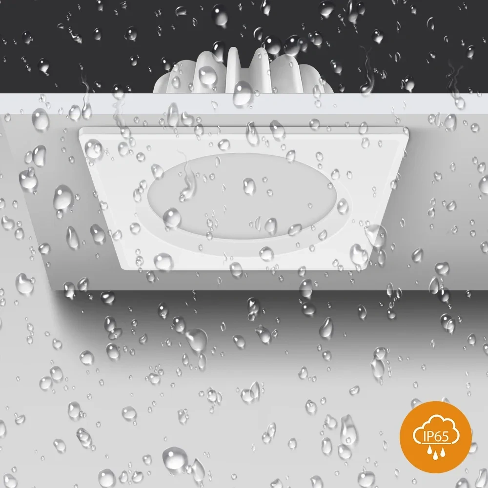 [DBF]IP65 Waterproof LED Spot Light 5W 7W 9W 12W 15W Round/Square Ceiling Recessed Spot Bathroom Spot Light 3000K/4000K/6000K
