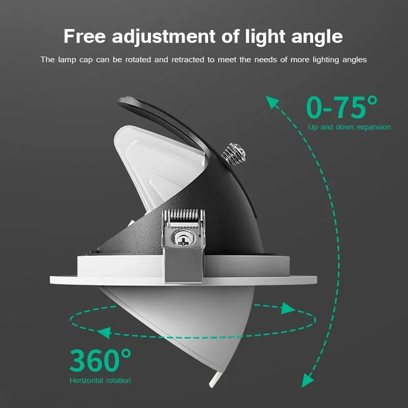 Dimmable LED Downlight 110V/220V Spot lights led 5W 7W 9W 12W 15W Recessed LED Ceiling Downlight Light Natural /Warm white Lamp