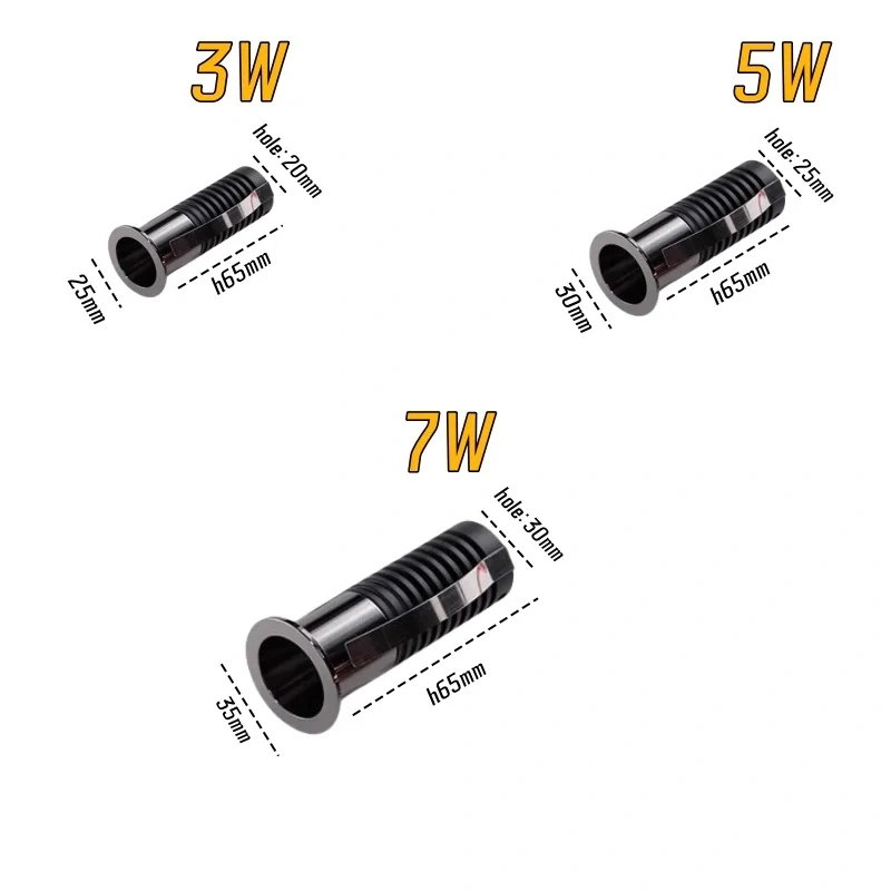 Mini spotlights xpe Anti-glare LED downlights Recessed Dimmable 7W Plating AC85-265V Suitable for, wine cabinet, display cabinet