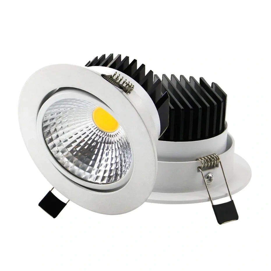 Dimmable Led Downlight 7W 12W 15W Adjustable Recessed Ceiling Lamps Spotlight AC110V 220V for indoor home LED Spot lights