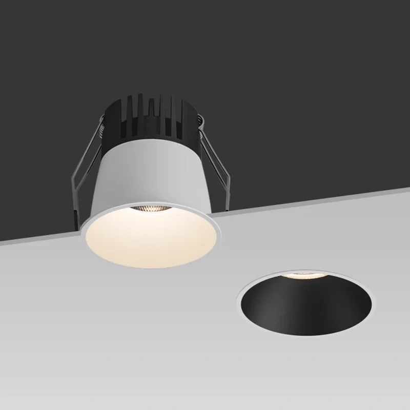 Mini Anti-glare LED COB Spotlight 3W 5W 7W 10W 12W 15W Dimmable LED Downlight 18W 110V 220V Ceiling lamp For Indoor lighting