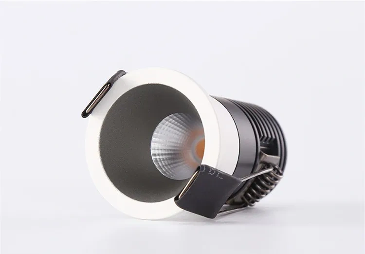 LED Cupboard Ceiling Spot Lights Dimmable Recessed Anti Glare COB LED Downlights Ac110/220v Warm White For Living Room Bedroom