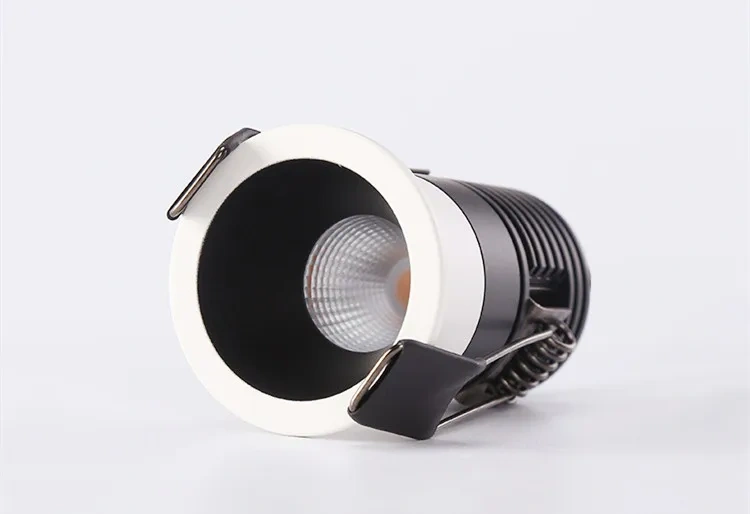 LED Cupboard Ceiling Spot Lights Dimmable Recessed Anti Glare COB LED Downlights Ac110/220v Warm White For Living Room Bedroom