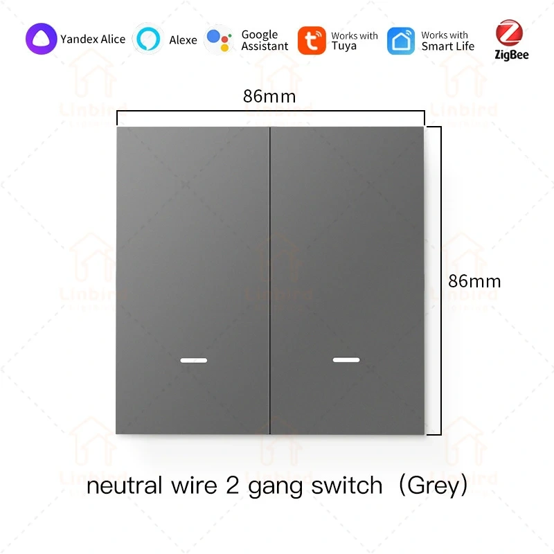 TUYA Zigbee Smart Switch Socket Panel Supports Amazon Google Voice Control Zero Fire Whole House