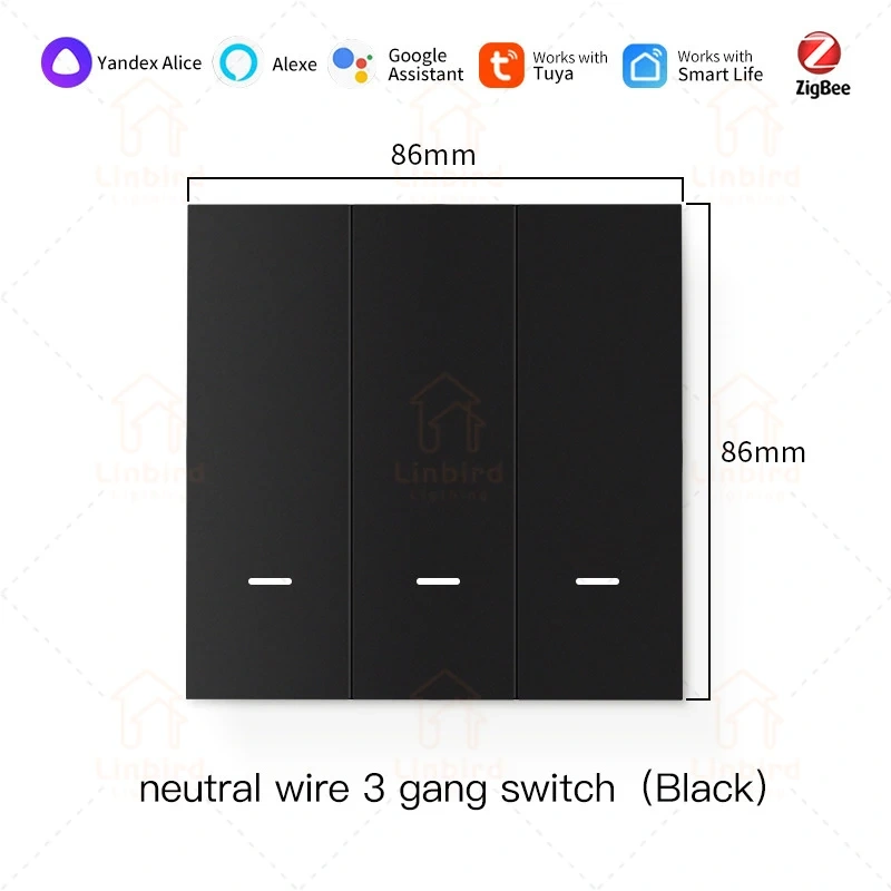 TUYA Zigbee Smart Switch Socket Panel Supports Amazon Google Voice Control Zero Fire Whole House