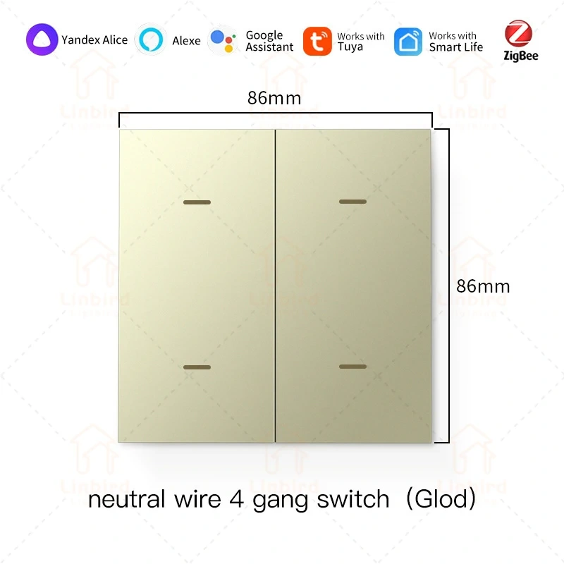 TUYA Zigbee Smart Switch Socket Panel Supports Amazon Google Voice Control Zero Fire Whole House
