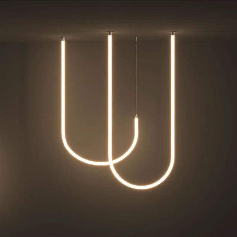 360 Degree Glowing LED Neon Tube Base Round Flexible Silicone Strip Light Accessories Chandelier DIY Soft Tape Ceiling Base
