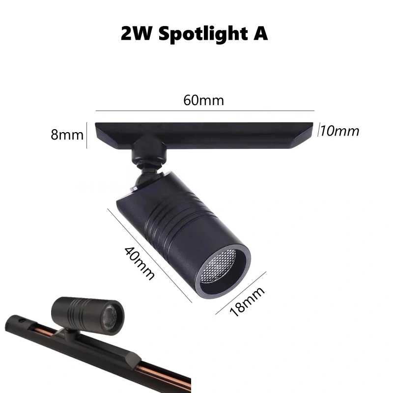 Cabinet Mini Magnetic LED Track Lamp Aluminum DC12V Adjustable Jewelry Display Light Spotlight Museum Showcase Focal Spotlight