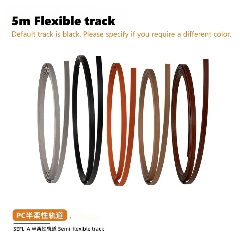 Semi-Flexible LED Track Light DC48V DIY Shaped Ceiling Lamp Ultra-Thin Bendable Aluminum Strip Clothing Store Rail Spotlight