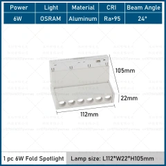 6W Fold Spotlight