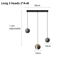 Long 3 heads