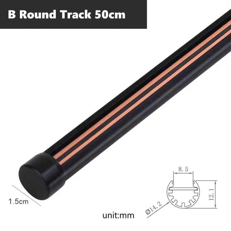 Cabinet Mini Magnetic LED Track Lamp Aluminum DC12V Adjustable Jewelry Display Light Spotlight Museum Showcase Focal Spotlight