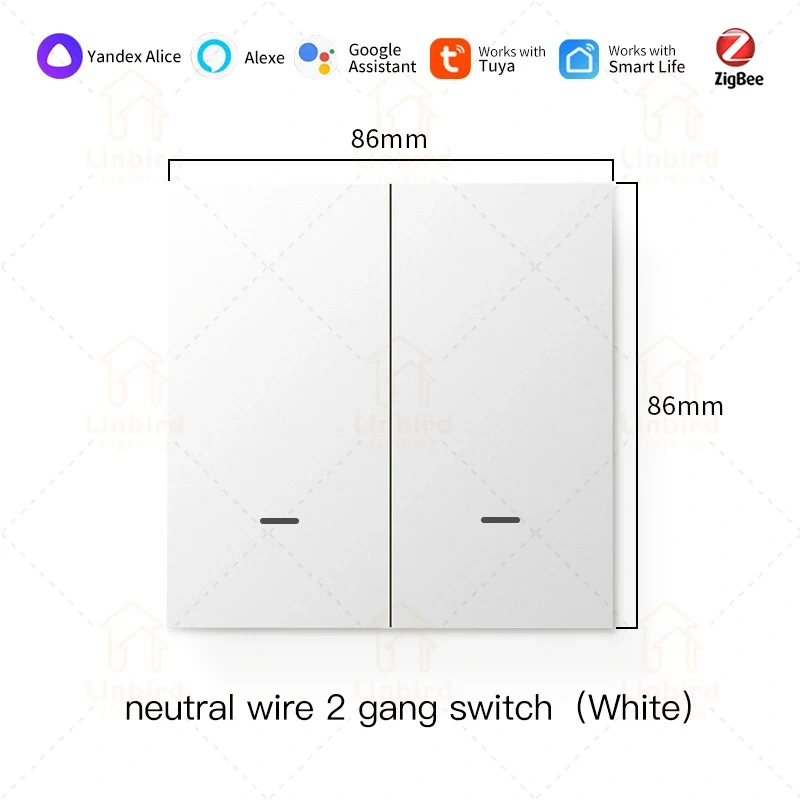 TUYA Zigbee Smart Switch Socket Panel Supports Amazon Google Voice Control Zero Fire Whole House