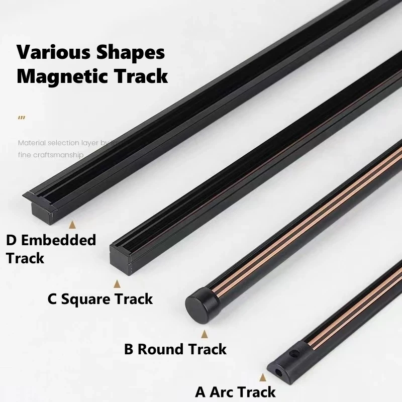 Cabinet Mini Magnetic LED Track Lamp Aluminum DC12V Adjustable Jewelry Display Light Spotlight Museum Showcase Focal Spotlight