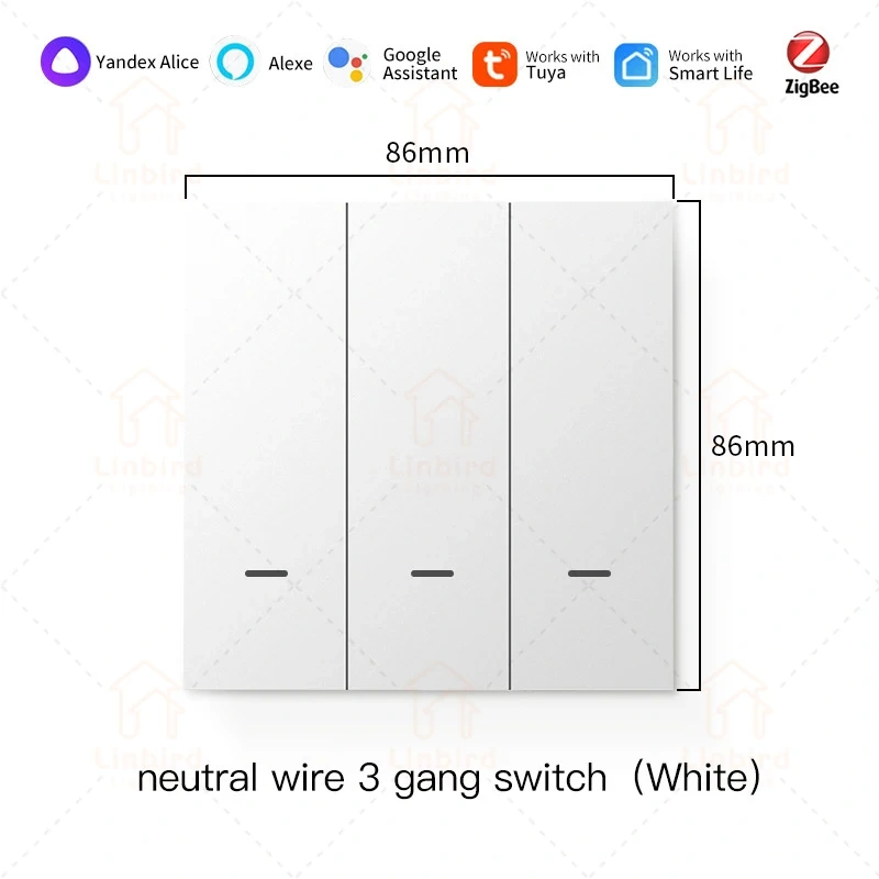 TUYA Zigbee Smart Switch Socket Panel Supports Amazon Google Voice Control Zero Fire Whole House