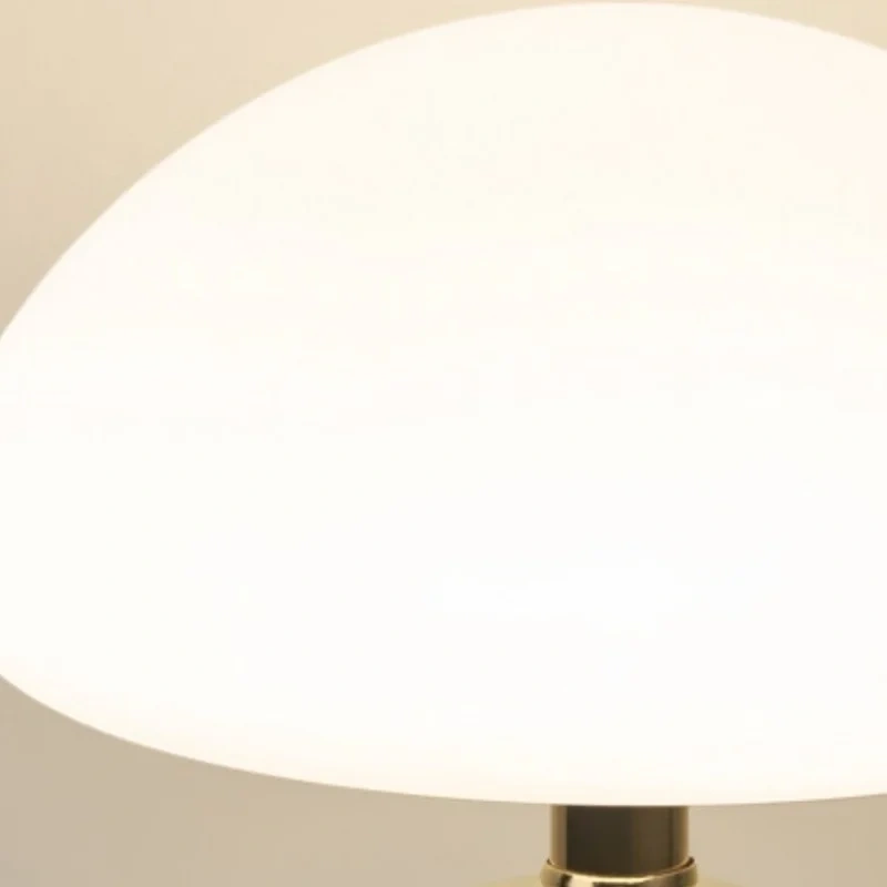Mushroom small table lamp cream roller molded ceramic atmosphere lamp eye protection LED lamp bedroom headboard decoration light