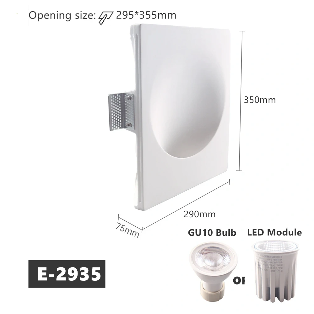 Modern Recessed LED Wall Lamp Borderless Gypsum Hidden Wall Washer Spotlight Living Room Bedroom Background Sconce Decor Light