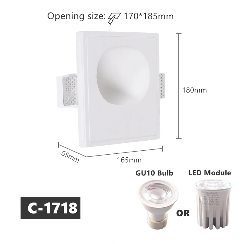 Modern Recessed LED Wall Lamp Borderless Gypsum Hidden Wall Washer Spotlight Living Room Bedroom Background Sconce Decor Light