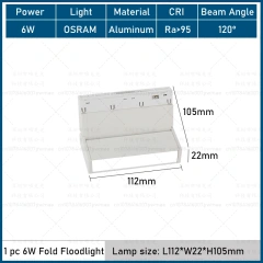 6W Fold Floodlight
