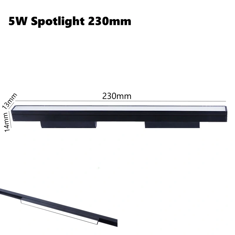 Cabinet Mini Magnetic LED Track Lamp Aluminum DC12V Adjustable Jewelry Display Light Spotlight Museum Showcase Focal Spotlight