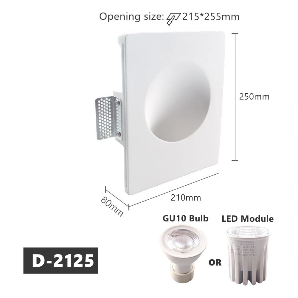 Modern Recessed LED Wall Lamp Borderless Gypsum Hidden Wall Washer Spotlight Living Room Bedroom Background Sconce Decor Light